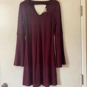 Pink Republic burgundy women’s dress size S